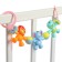Stretching to a stroller/crib "cat, elephant, lion cub", 3 toys, color mix, crush me