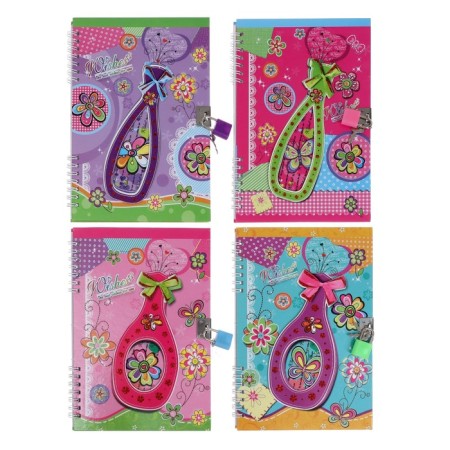 Notebook Gift Book on a lock, A5, 50 sheets, line, "VAZ", mix