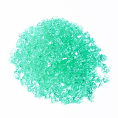 Artificial ice, 260 pcs, 25 x 18 mm, turquoise-3