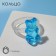 Ring "Marmalade Bear", blue color, size 17