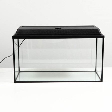 Aquarium "rectangular" with a lid, 85 liters, 72 x 31 x 38/44 cm, black-6