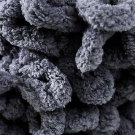 Yarn "Puffy" 100 % microopoliester 9m/100g (87 Holy Coal)-2