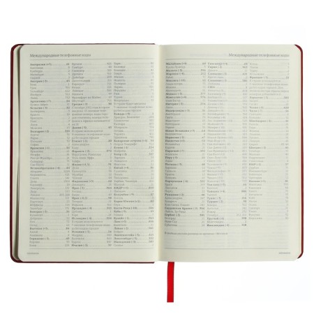 Diary of Leduced A5, 160 sheets MEGAPOLIS VELVET, solid cover, artificial leather, lies, on an elastic band, tinted block 70 g/m2, red-6