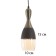 Lamp "Lord" 1x40W E27 bronze/black 12x12x34 (134) cm
