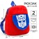 Blush backpack on a zipper, with a pocket, 19 x 22 cm "Optimus Prime", transformers