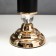 Summary Metal for 1 candle "Column with crystals" black with gold 36x12x12 cm