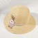 Hat for the girl Minaku "Bunny", Milk color, Rr. 52