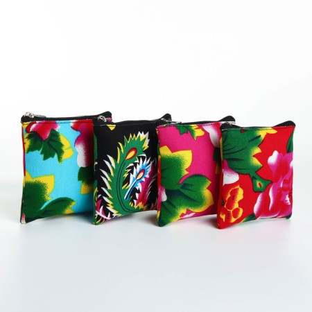 Women's wallet with zipper, color mix-1