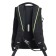 Youth backpack 42 x 31 x 22 cm, Grizzly, ergonomic back, laptop compartment, black/green