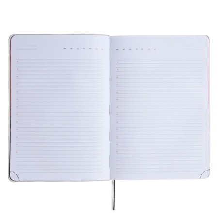 Leduced Diary A5, 160 sheets, Devente.note.realist, soft cover of artificial leather, color slice, Bullpower 70 g/m2, black-7