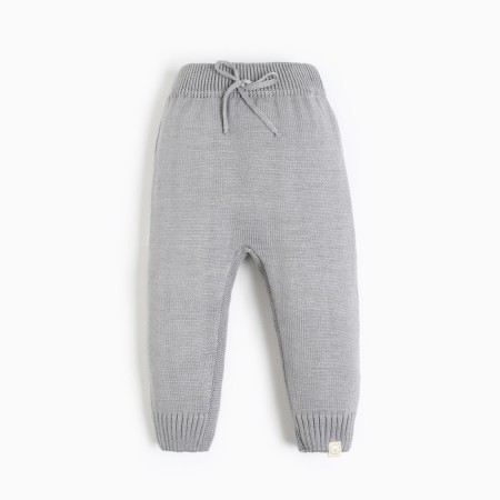 Pants knitted crumb I, height 68-74 cm, color gray color