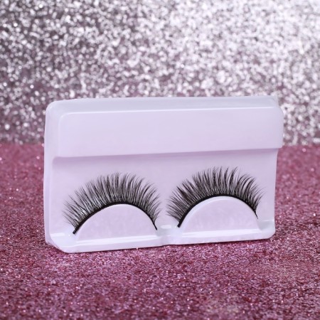 Eyelashes overhead "look", without glue, black color-1