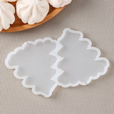 Silicone Mold for candy and chocolate "Christmas tree", 12 × 9 × 0.8 cm, h = 8 cm, the color is transparent-1