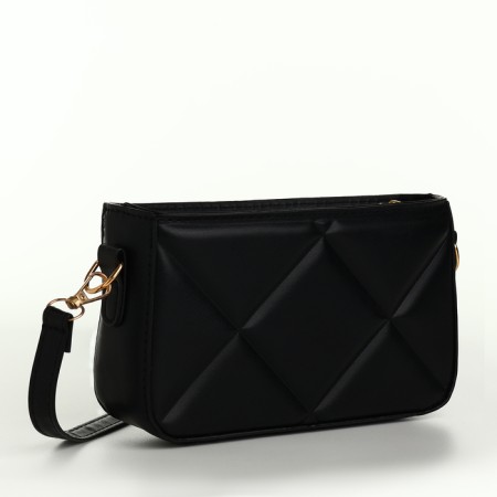 Bag Cross-Bodi with a zipper, black color-1
