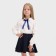 Children's shirt KAFTAN, size 34 (122-128 cm), white color
