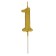 Candle in a cake on a skewer, number 1, gold, 4.5x2.5 cm