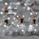 Garland “thread” 1.6 m with nozzles “Balls with a snowflake”, IP20, silver thread, 15 LED, glow of multi, Aah2
