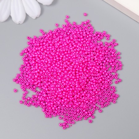 Glass beads 12/0 "neon-pink" 15 grams-1