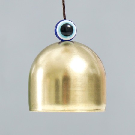 Wind Music Metal "Month with a Star" from the evil eye 4 bells 37 cm-3