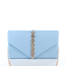 Women's bag on magnet, blue color