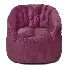 Chelsea chair, size 85x85 cm, velor fabric, pink color