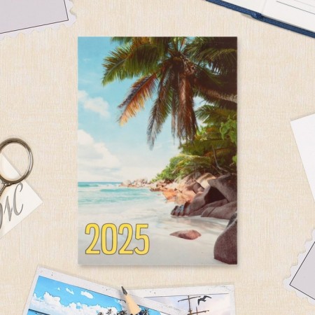 Pocket calendar "Paradise Corner" 2025, 7x10 cm, mix-5
