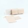 Set for glasses: case, cover, napkin, beige