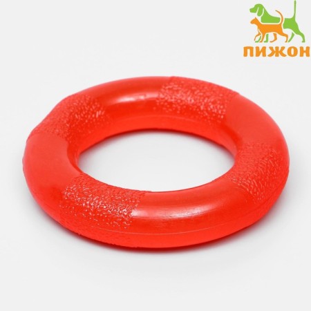Toy "Ring" small, 9 cm, rubber, red