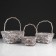 Set of baskets "Basket", 3 pcs: 25 × 25 × 14/32 cm, 20 × 20 × 14/29 cm, 15 × 15 × 12/25 cm