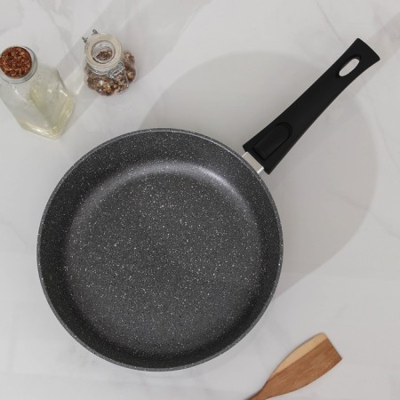 Flot Dilan "Marbl", d = 26 cm, glass cover, removable handle, anti -stick coating-1