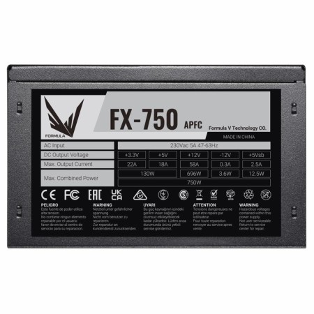 Formula ATX 750W FX-750 (20+4PIN) APFC 120mm FAN 7XSATA RTL power supply-4