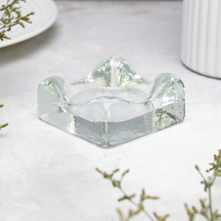 Clotra-1 candlestick, 8x8x3.5 cm, with in-depth diameter of 6 cm-2