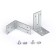 Corner mounting adjustable for the case in the stretch ceiling Ambrella GL3620, 60x22x40 mm, 2 pcs