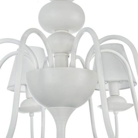 Caustra Freya Fr5756-PL-06-W Eliza, 752x752x1719 mm, E14, 6x40W, white color-5
