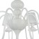 Caustra Freya Fr5756-PL-06-W Eliza, 752x752x1719 mm, E14, 6x40W, white color