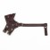 Pressed muzzle adjustable, No. 2, DN 5 cm, ohm 15-22 cm, brown