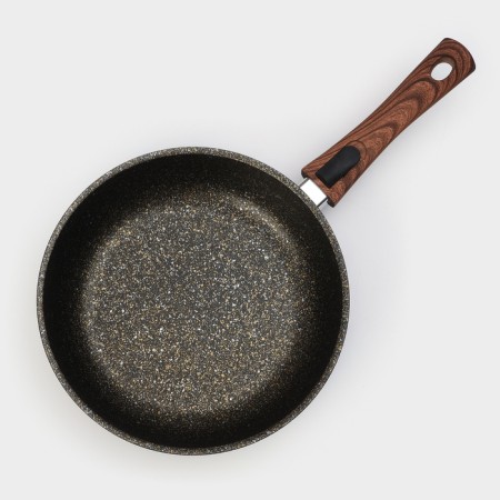 Granit Ultra Black Gold pan, 26 cm, glass cover, anti -stick coating, removable handle-5