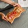 Defense board for feeding and serving ADELICA "Wave", 31 × 15 × 1.8 cm, birch