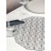 Set of serving napkins on the table "Hypnosis", 4 pcs, d = 38 cm, silver color