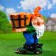 Figure Kashpo "Gnome" average 20x30x40 cm