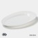 Porcelain dining plate Magistro "glare", 25 × 16.5 × 1.5 cm, white color