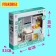 A set of furniture for dolls "Bathroom": bathroom, sink, dressing room