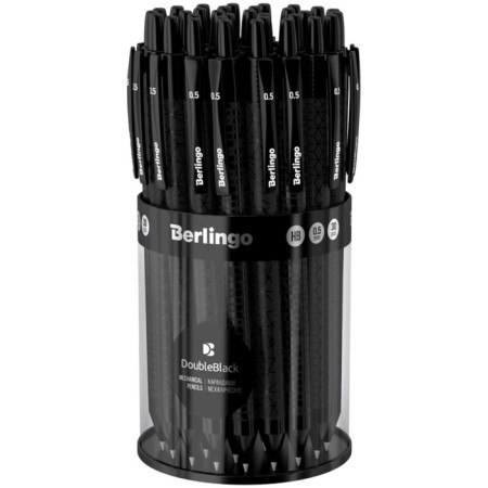 Mechanical pencil, 0.5 mm, Berlingo "Doubleblack", with an eraser, assorted-2