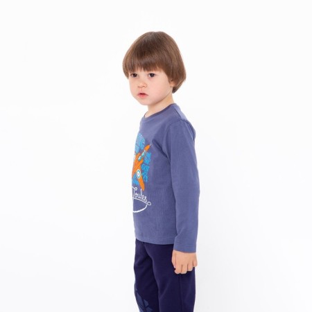 Longslit for a boy, dark blue color, height 86 cm-2