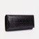 Women's wallet on the button, brown color