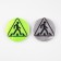 The reflective icon "Pedestrian crossing", D = 5.8 cm, color mix
