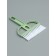Scoop with a brush for cleaning animals 20 x 12 x 2 cm, green