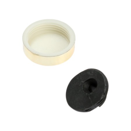 Tundra mirror holder, d = 25 mm, without drilling, gold, plastic, 4 pcs.-4