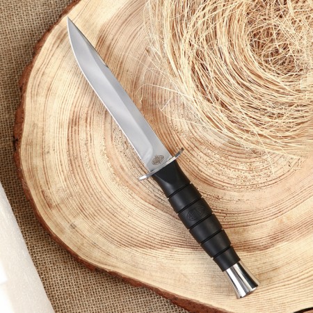 Light hiking knife "Admiral -2" steel - 65x13, handle - steel / rubber, 24 cm-1