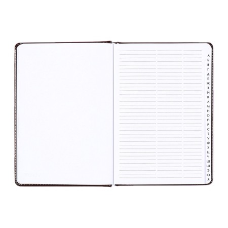 Telephone book A5, 64 sheets Devente.bravo, hard cover of artificial leather, block 70 g/m2, burgundy-5
